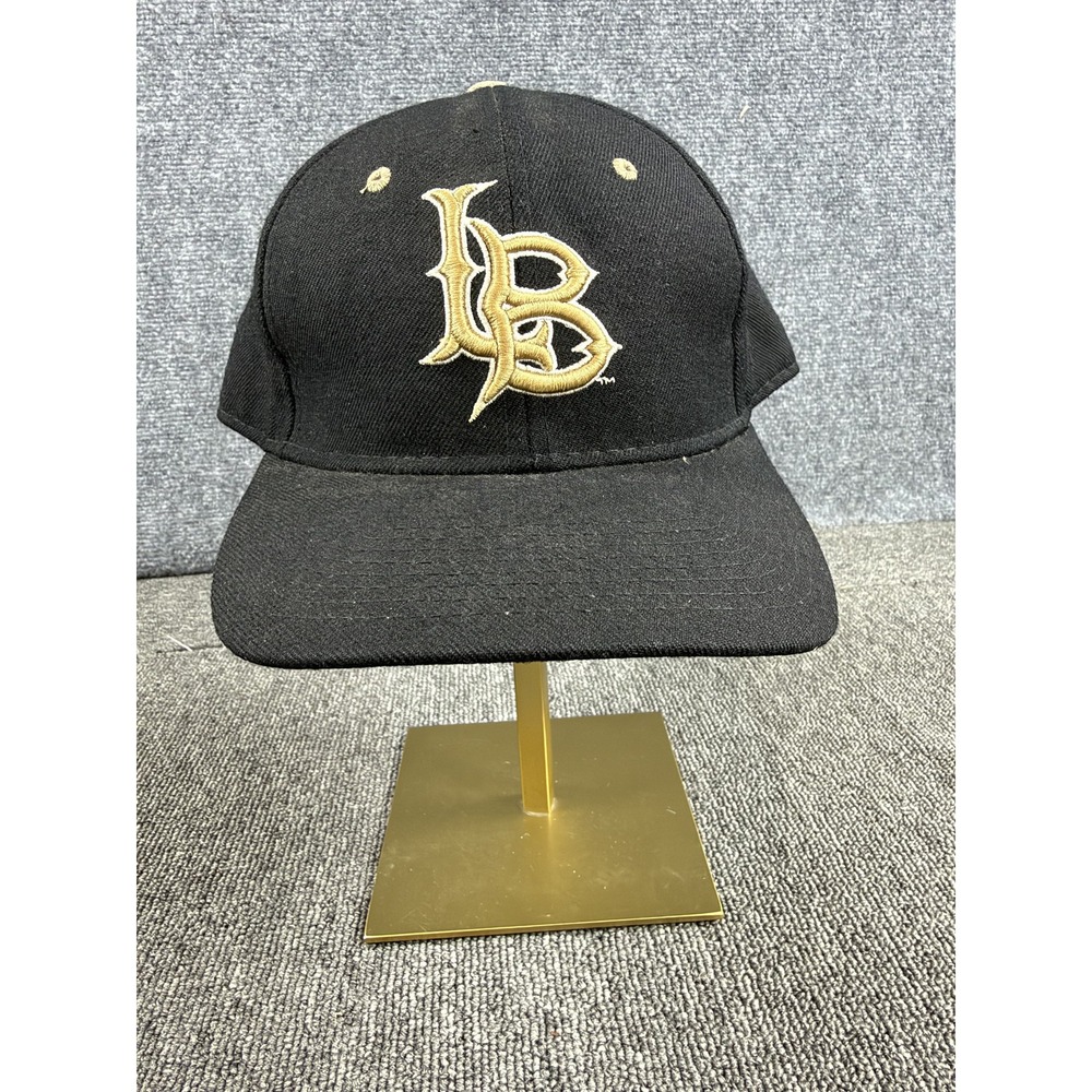 Long Beach State Beach Hat Cap Fitted Mens 7 3/8 Black NCAA Baseball Zephyr
